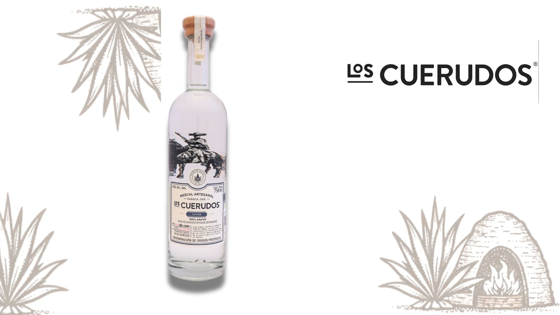 Los Cuerudos Mezcal Artesanal Joven