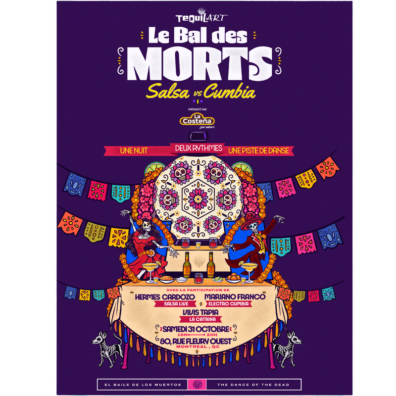 LE BAL DES MORTS    |    TEQUILA ¤ MEZCAL ¤ MIXOLOGIE ¤ DANSE ¤ AMBIANCE LATINE | 31 Octobre