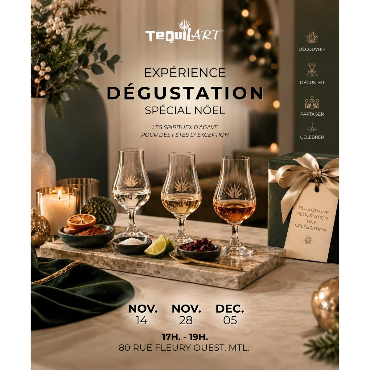 TEQUILA & MEZCAL | L'ESRPIT DES FÊTES | 14 et 28 nov. - 5 déc.